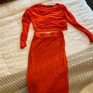 Bright Orange Naked Wardrobe Set